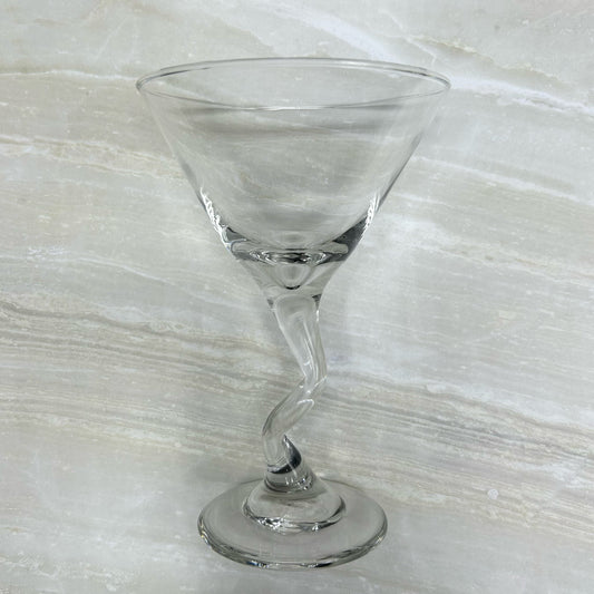 “Z” clear stem martini glass