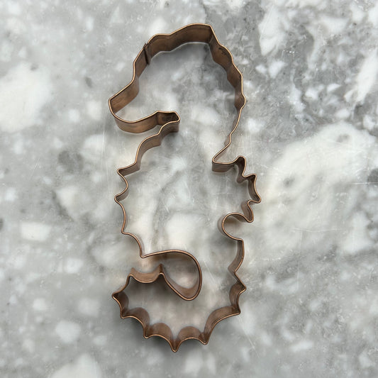 OLD RIVER copper seahorse cookie cutter