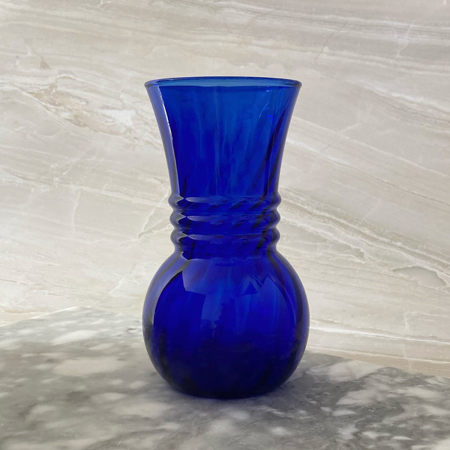 INDIANA GLASS Cobalt vase