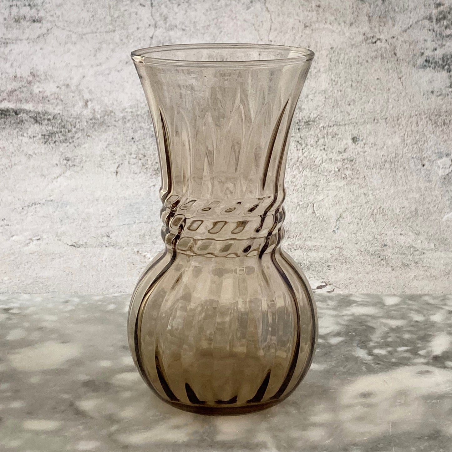 INDIANA GLASS smokey vase